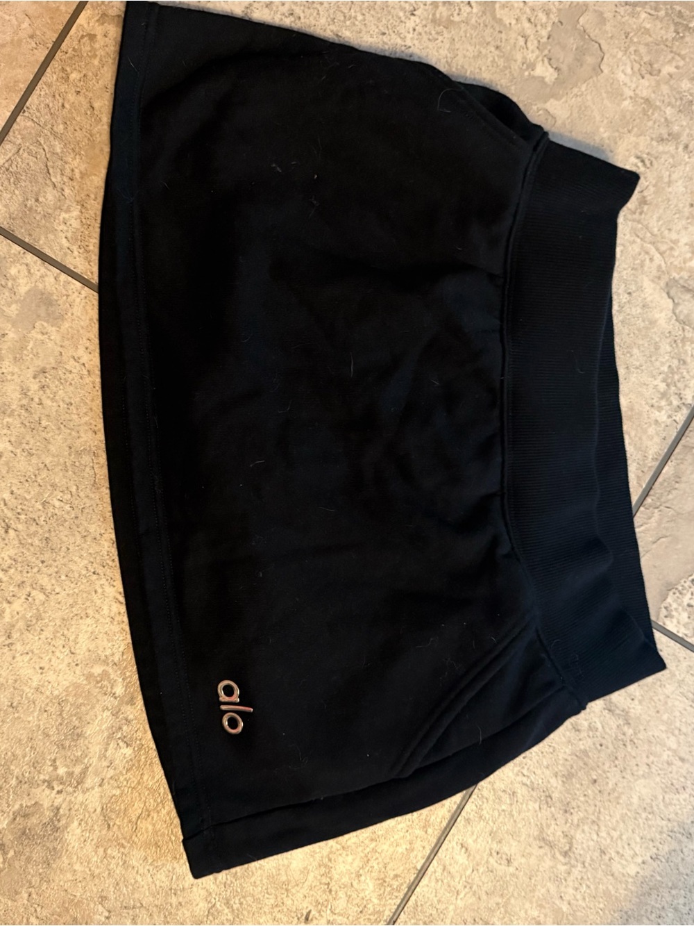 ALO Yoga Black Women’s Athletic Skort with Subtle Logo